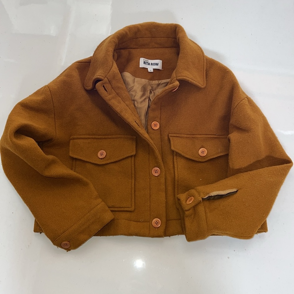 Rita Row satin lined coat Size Small